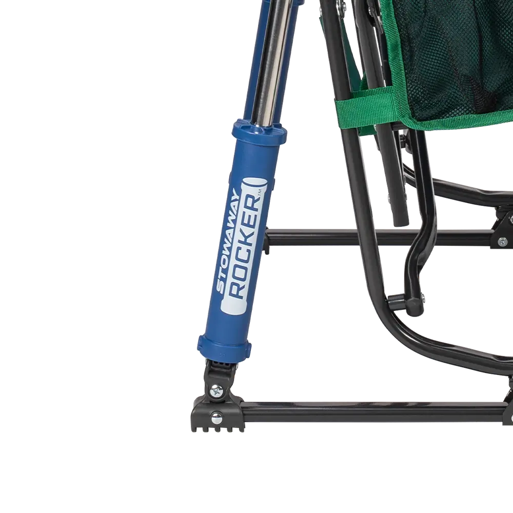 Spring-Action shocks on the Pickleball Stowaway Rocker. 