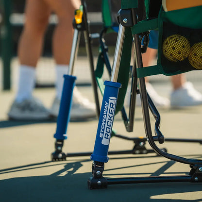 Spring action rocking feature on the pickleball stowaway rocker. 