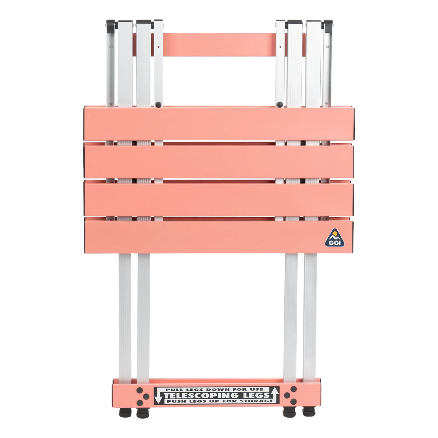 Compact Camp Table 20, Coral, Extended