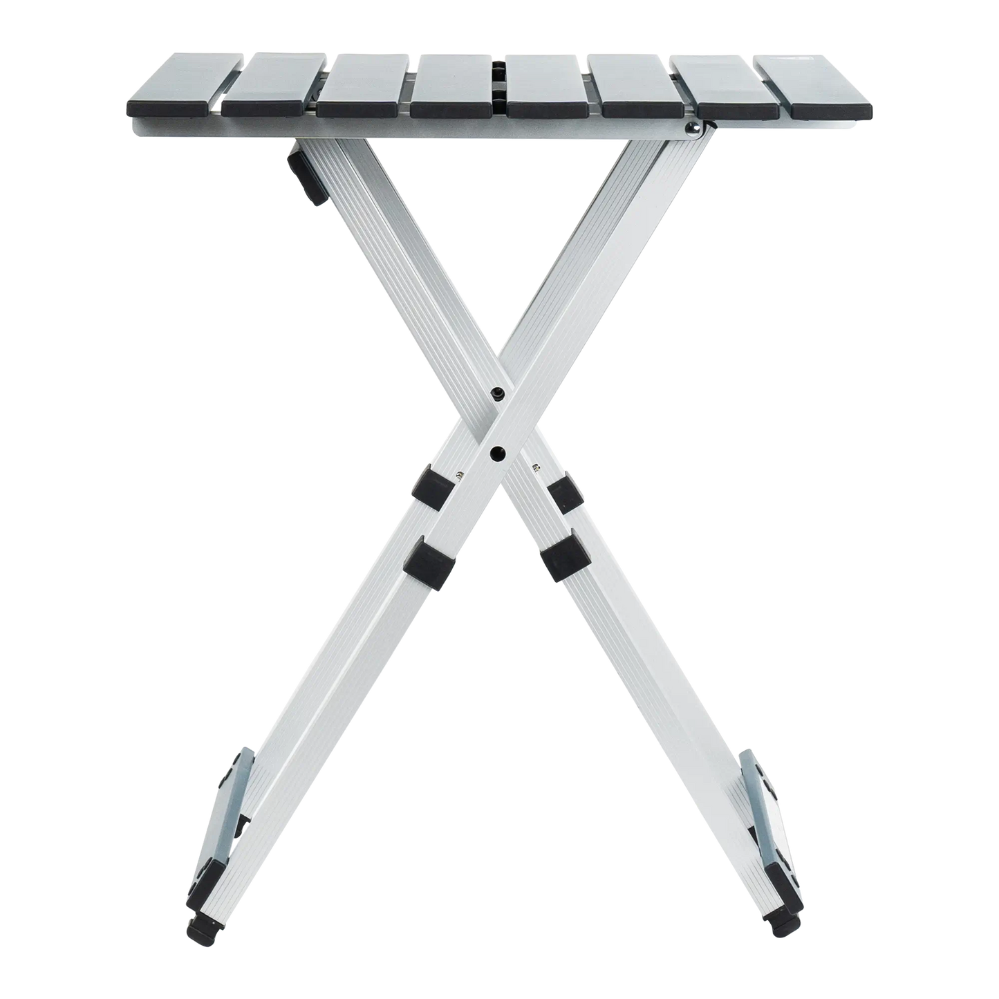 Compact Camp Table 20, Teal, Side Angle