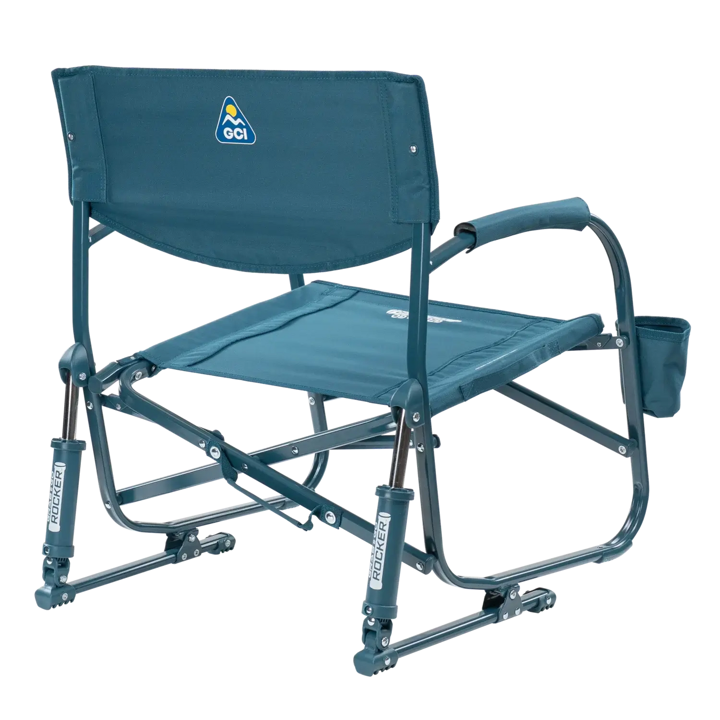 Grab & Go Rocker, Teal, Back Right
