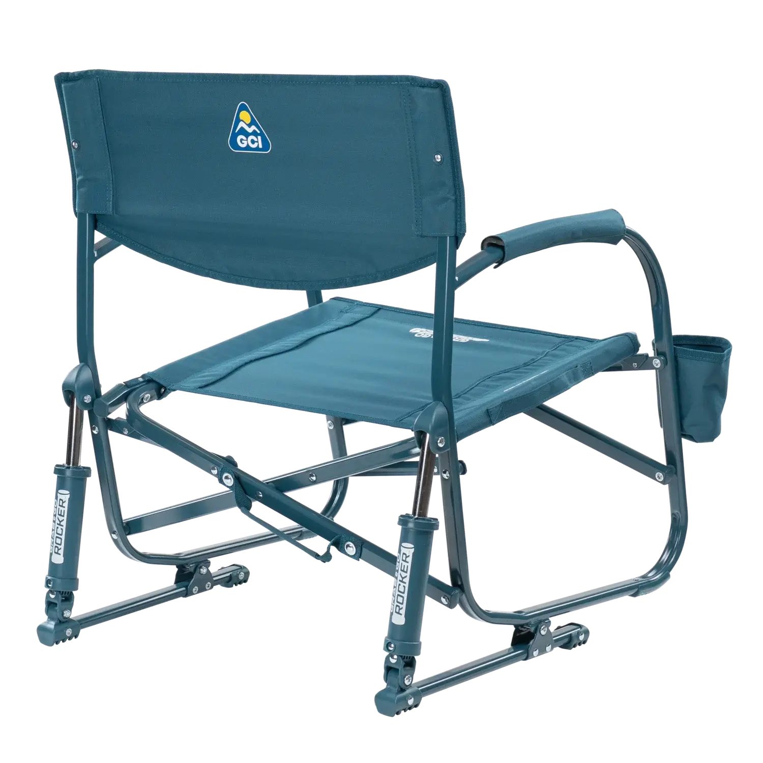 Grab & Go Rocker, Teal, Back Right