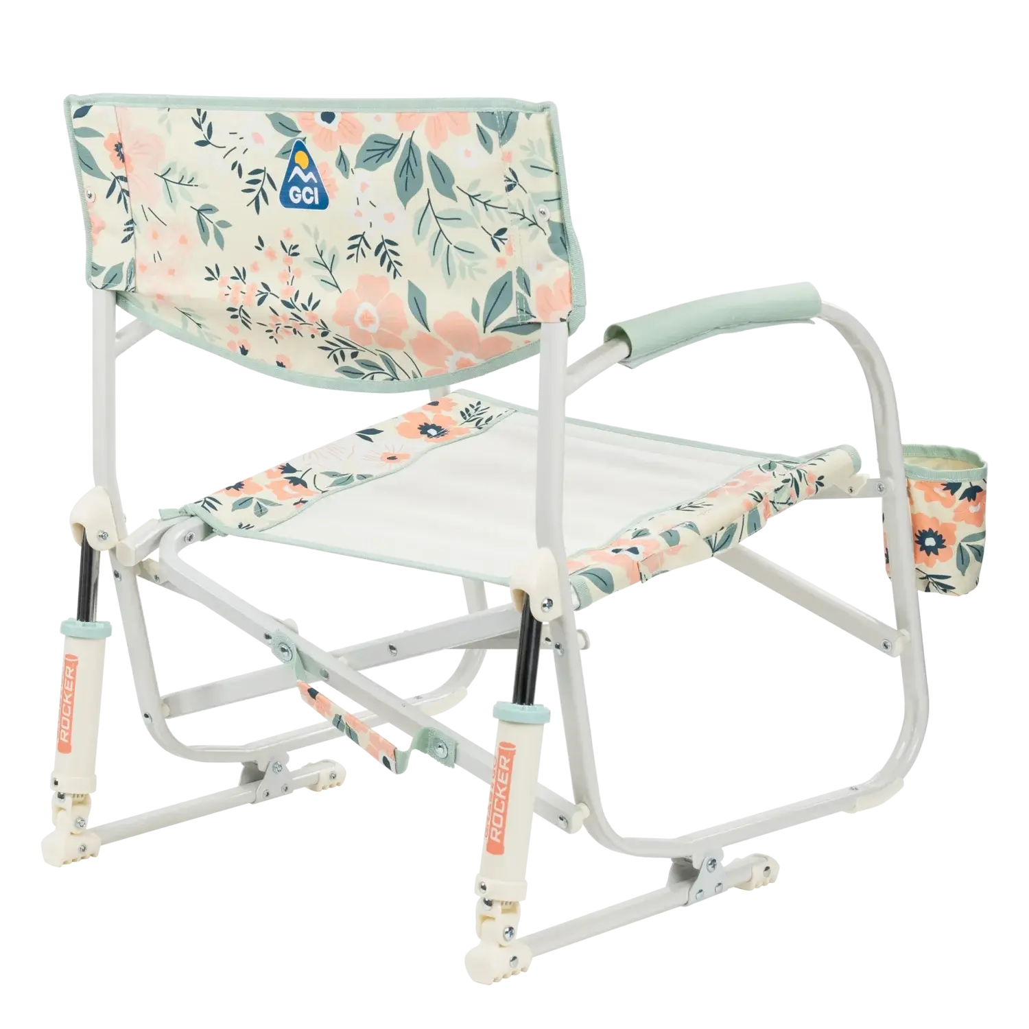 Grab & Go Rocker, Floral Bouquet, Back Right