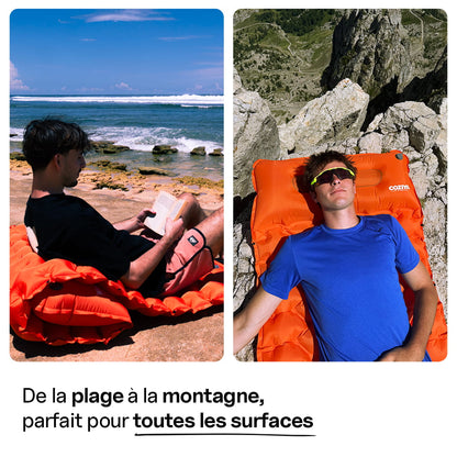 Matelas Coziya® plage montagne - polyvalent pour toutes les aventures outdoor